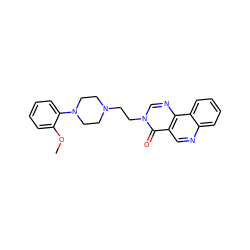 COc1ccccc1N1CCN(CCn2cnc3c(cnc4ccccc43)c2=O)CC1 ZINC000072106655