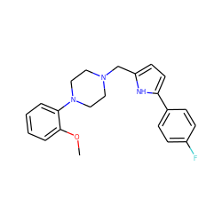 COc1ccccc1N1CCN(Cc2ccc(-c3ccc(F)cc3)[nH]2)CC1 ZINC000029566169