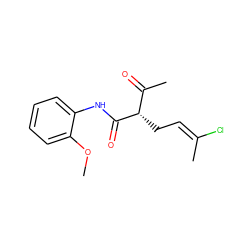 COc1ccccc1NC(=O)[C@@H](C/C=C(\C)Cl)C(C)=O ZINC000004826245
