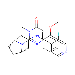 COc1ccccc1NC1C[C@@H]2CC[C@H](C1)N2c1nc(-c2ccncc2F)cc(=O)n1C ZINC000114417007