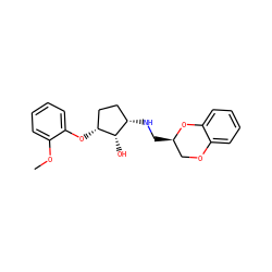 COc1ccccc1O[C@@H]1CC[C@H](NC[C@@H]2COc3ccccc3O2)[C@@H]1O ZINC000027419721