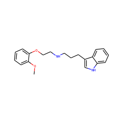 COc1ccccc1OCCNCCCc1c[nH]c2ccccc12 ZINC000002022580