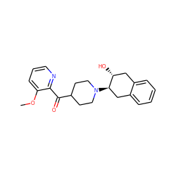 COc1cccnc1C(=O)C1CCN([C@@H]2Cc3ccccc3C[C@H]2O)CC1 ZINC000096273573