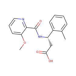 COc1cccnc1C(=O)N[C@@H](CC(=O)O)c1ccccc1C ZINC000261139905