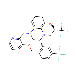 COc1cccnc1CN1C[C@@H](c2cccc(C(F)(F)F)c2)N(C[C@@H](O)C(F)(F)F)c2ccccc21 ZINC000207725658
