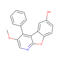 COc1cnc2oc3ccc(O)cc3c2c1-c1ccccc1 ZINC000005929253
