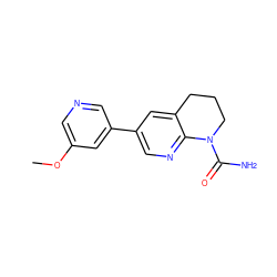 COc1cncc(-c2cnc3c(c2)CCCN3C(N)=O)c1 ZINC000221435213