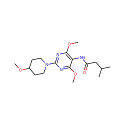 COc1nc(N2CCC(OC)CC2)nc(OC)c1NC(=O)CC(C)C ZINC000473124168