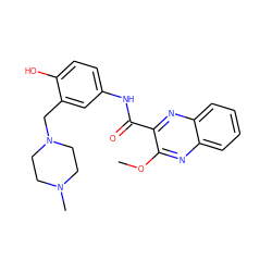 COc1nc2ccccc2nc1C(=O)Nc1ccc(O)c(CN2CCN(C)CC2)c1 ZINC000040564573