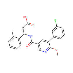 COc1ncc(C(=O)N[C@@H](CC(=O)O)c2ccccc2C)cc1-c1cccc(Cl)c1 ZINC000261118946