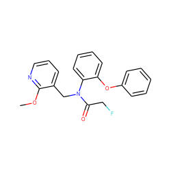 COc1ncccc1CN(C(=O)CF)c1ccccc1Oc1ccccc1 ZINC000084709519