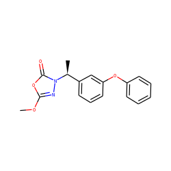 COc1nn([C@@H](C)c2cccc(Oc3ccccc3)c2)c(=O)o1 ZINC000103287225