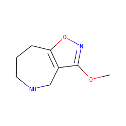 COc1noc2c1CNCCC2 ZINC000013741670