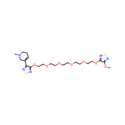 COc1nsnc1OCCOCCOCCOCCOCCOc1nsnc1C1=CCCN(C)C1 ZINC000035075513