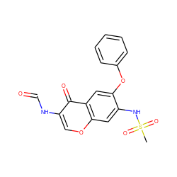 CS(=O)(=O)Nc1cc2occ(NC=O)c(=O)c2cc1Oc1ccccc1 ZINC000100018451