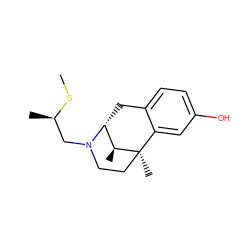 CS[C@H](C)CN1CC[C@]2(C)c3cc(O)ccc3C[C@@H]1[C@@H]2C ZINC000100796844