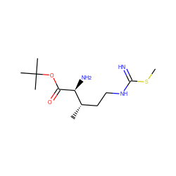 CSC(=N)NCC[C@H](C)[C@H](N)C(=O)OC(C)(C)C ZINC000028524264