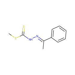 CSC(=S)N/N=C(\C)c1ccccc1 ZINC000004863442