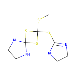 CSC1(SC2=NCCN2)SC2(NCCN2)S1 ZINC000022912970