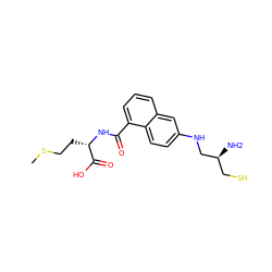 CSCC[C@H](NC(=O)c1cccc2cc(NC[C@@H](N)CS)ccc12)C(=O)O ZINC000003821364