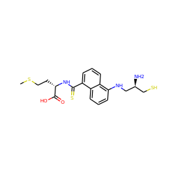 CSCC[C@H](NC(=S)c1cccc2c(NC[C@@H](N)CS)cccc12)C(=O)O ZINC000013762256