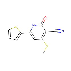 CSc1cc(-c2cccs2)[nH]c(=O)c1C#N ZINC000000118669