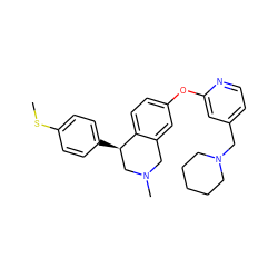 CSc1ccc([C@@H]2CN(C)Cc3cc(Oc4cc(CN5CCCCC5)ccn4)ccc32)cc1 ZINC000028827076