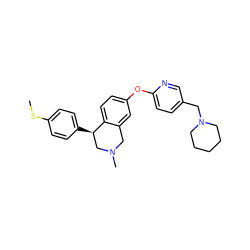 CSc1ccc([C@@H]2CN(C)Cc3cc(Oc4ccc(CN5CCCCC5)cn4)ccc32)cc1 ZINC000028827082