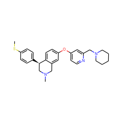 CSc1ccc([C@@H]2CN(C)Cc3cc(Oc4ccnc(CN5CCCCC5)c4)ccc32)cc1 ZINC000028827068