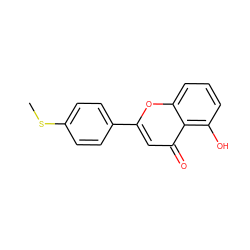 CSc1ccc(-c2cc(=O)c3c(O)cccc3o2)cc1 ZINC000096270615