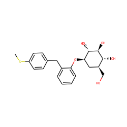 CSc1ccc(Cc2ccccc2O[C@@H]2C[C@H](CO)[C@@H](O)[C@H](O)[C@H]2O)cc1 ZINC000072142755