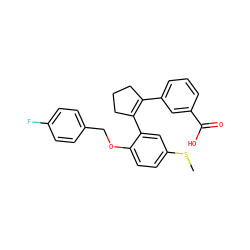 CSc1ccc(OCc2ccc(F)cc2)c(C2=C(c3cccc(C(=O)O)c3)CCC2)c1 ZINC000028819258