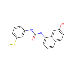 CSc1cccc(NC(=O)Nc2cccc3ccc(O)cc23)c1 ZINC000000397867