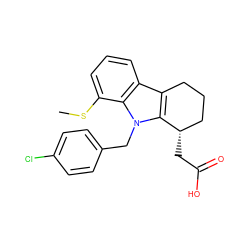 CSc1cccc2c3c(n(Cc4ccc(Cl)cc4)c12)[C@@H](CC(=O)O)CCC3 ZINC000034284963