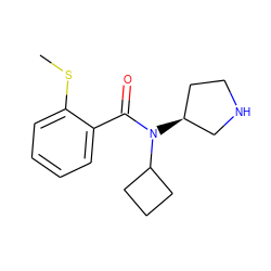 CSc1ccccc1C(=O)N(C1CCC1)[C@H]1CCNC1 ZINC000042920008