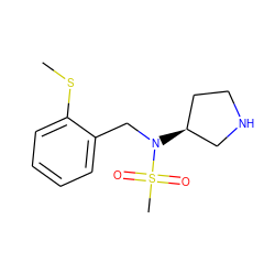 CSc1ccccc1CN([C@H]1CCNC1)S(C)(=O)=O ZINC000040918037