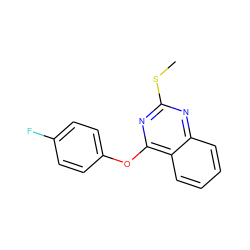 CSc1nc(Oc2ccc(F)cc2)c2ccccc2n1 ZINC000001392708