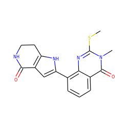 CSc1nc2c(-c3cc4c([nH]3)CCNC4=O)cccc2c(=O)n1C ZINC000222454200