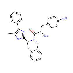 Cc1[nH]c([C@@H]2Cc3ccccc3CN2C(=O)[C@@H](N)Cc2ccc(N)cc2)nc1-c1ccccc1 ZINC000036216192