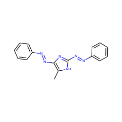 Cc1[nH]c(N=Nc2ccccc2)nc1N=Nc1ccccc1 ZINC000253986495