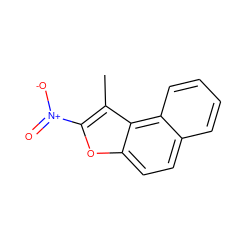 Cc1c([N+](=O)[O-])oc2ccc3ccccc3c12 ZINC000001589242