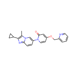 Cc1c(C2CC2)nc2ccc(-n3ccc(OCc4ccccn4)cc3=O)cn12 ZINC000223392444