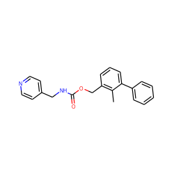 Cc1c(COC(=O)NCc2ccncc2)cccc1-c1ccccc1 ZINC000096170077