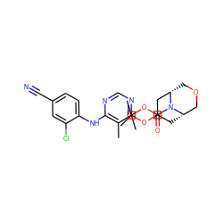 Cc1c(Nc2ccc(C#N)cc2Cl)ncnc1OC1C[C@H]2COC[C@@H](C1)N2C(=O)OC(C)(C)C ZINC000473149959