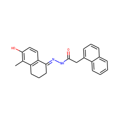 Cc1c(O)ccc2c1CCCC2=NNC(=O)Cc1cccc2ccccc12 ZINC000299814689