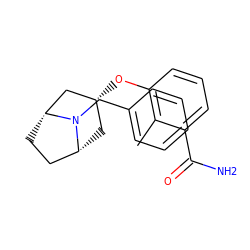 Cc1c(O[C@@H]2C[C@@H]3CC[C@H](C2)N3Cc2ccccc2)cccc1C(N)=O ZINC000101363780