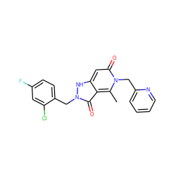 Cc1c2c(=O)n(Cc3ccc(F)cc3Cl)[nH]c2cc(=O)n1Cc1ccccn1 ZINC000064448804