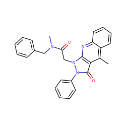 Cc1c2ccccc2nc2c1c(=O)n(-c1ccccc1)n2CC(=O)N(C)Cc1ccccc1 ZINC000073196868