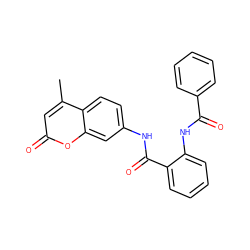 Cc1cc(=O)oc2cc(NC(=O)c3ccccc3NC(=O)c3ccccc3)ccc12 ZINC001772653103