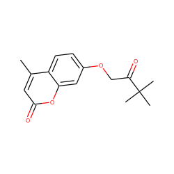 Cc1cc(=O)oc2cc(OCC(=O)C(C)(C)C)ccc12 ZINC000000373980